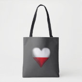Tote Bag Mon coeur pour la Pologne (Devant)