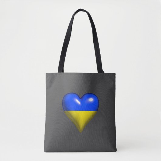 Tote Bag Mon coeur pour l'Ukraine (Devant)