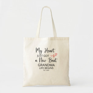Tote Bag Mon coeur vient d'avoir un nouveau Beat - nouveau