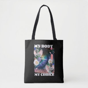 Tote Bag Mon corps Mon choix Droits des femmes Illustration