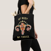 Tote Bag Mon corps Mon choix Féministe (De près)