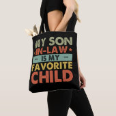 Tote Bag Mon Fils En Droit Est Ma Famille D'Enfants Préféré (De près)