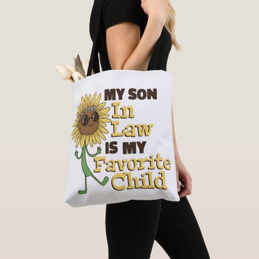 Tote Bag Mon Fils En Droit Est Ma Famille D'Enfants Préféré (De près)