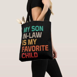 Tote Bag Mon Fils En Droit Est Mon Enfant Préféré
