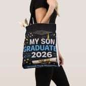 Tote Bag Mon fils est diplômé 2026 (De près)