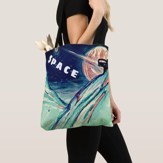 Tote Bag Mon Futur Maison dans l'espace, une autre planète (De près)