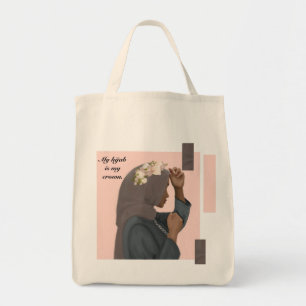 Tote Bag Mon hijab est ma couronne Fourre-tout