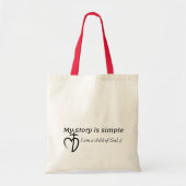 Tote Bag Mon histoire est simple (Devant)
