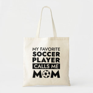 Tote Bag Mon Joueur De Football Favori M'Appelle Maman