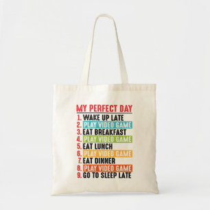 Tote Bag Mon jour parfait jeu de jeux vidéo