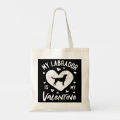 Tote Bag Mon Labrador Est Mon Saint Valentin Valentin Homme (Dos)