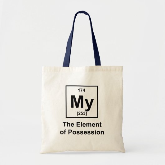 Tote Bag Mon, l'élément de la possession (Devant)