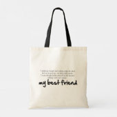 Tote Bag Mon meilleur ami (Dos)
