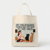 TOTE BAG MON MILKSHAKE APPORTE TOUS LES CHATS AUX TOTES DU (Devant)