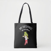 Tote Bag Mon Patronus est un lama. Énonciation drôle et (Devant)