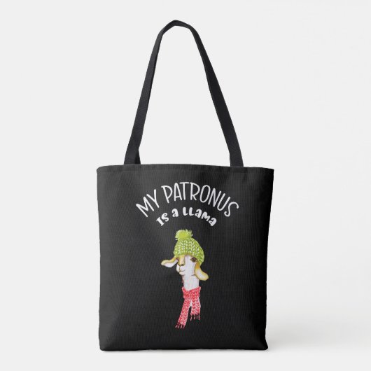 Tote Bag Mon Patronus est un lama. Énonciation drôle et (Dos)