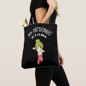 Tote Bag Mon Patronus est un lama. Énonciation drôle et (De près)