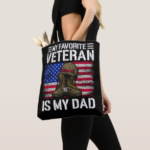 Tote Bag Mon père est mon vétéran préféré Cadeau pour père