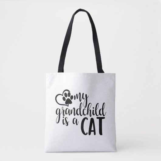Tote Bag Mon petit-enfant est un chat Fourre-tout (Devant)