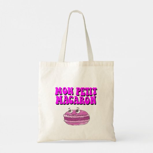 Tote Bag Mon Petit Macaron Texte Super rétro (Dos)