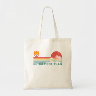 Tote Bag Mon plan de retraite Shiba Inu pièce SHIB Crypto H