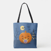 Tote Bag Mon premier Citrouille de pacificateur Halloween (Dos)