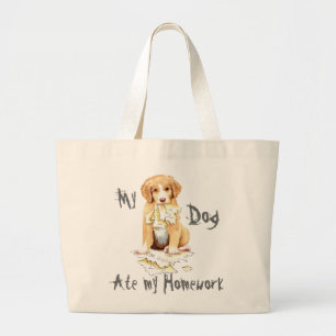 Tote Bag Mon Toller A Mangé Mon Travail À La Maison Grand S