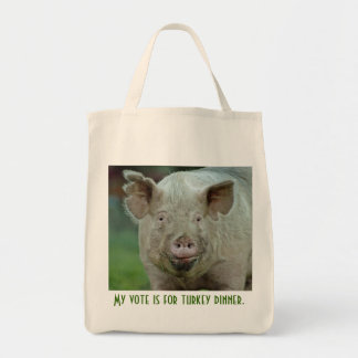 Tote Bag Mon vote est pour le dîner de dinde