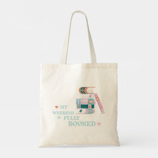 Tote Bag mon week-end est complet (Dos)