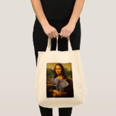Tote Bag Mona Lisa avec éléphant (Devant (produit))
