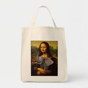 Tote Bag Mona Lisa avec éléphant