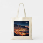 Tote Bag Monaco Monte Carlo la nuit (Dos)