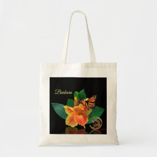 Tote Bag Monarch Butterfly et Canna Lily Fourre-tout