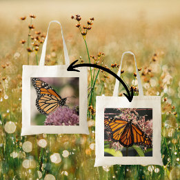Tote Bag Monarch Butterfly Fleur sauvage de la photographie