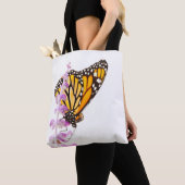 Tote Bag Monarque perché sur la lavande (De près)