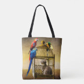 Tote Bag Monde à l'envers de la cage dorée (Dos)