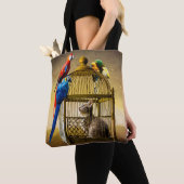 Tote Bag Monde à l'envers de la cage dorée (De près)