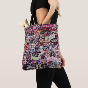 Tote Bag Monde coloré de stickers