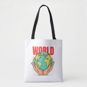 Tote Bag Monde – Conception de globe d'aventure de voyage