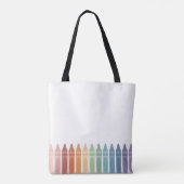 Tote Bag Monde Enseignant le plus grand Rainbow Crayon (Dos)