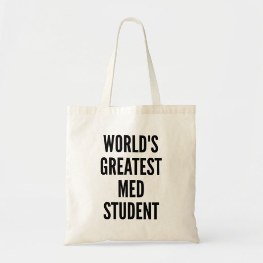 Tote Bag Monde Meilleur étudiant en médecine (Devant)