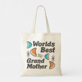 Tote Bag Monde Meilleur Grand-Mère Rétro (Dos)