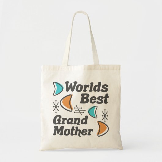 Tote Bag Monde Meilleur Grand-Mère Rétro (Devant)