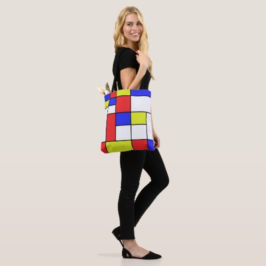 Tote Bag Mondrian #24 (Sur le modèle)