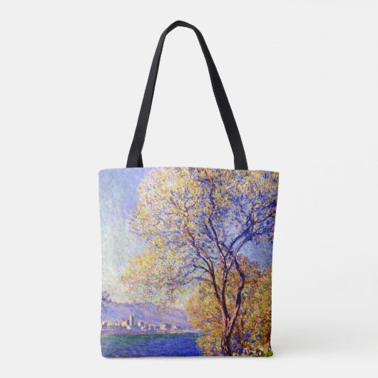 Tote Bag Monet - Antibes vue depuis les jardins de Salis (Dos)
