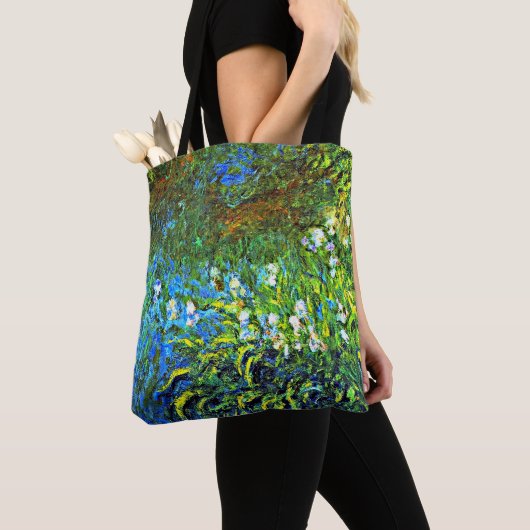Tote Bag Monet - Iris au Mur de la Mer (De près)