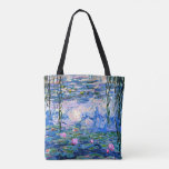 Tote Bag Monet - Lys d'eau, 1919, rose<br><div class="desc">Claude Monet 1919 peinture,  Water LIlies (rose),  sac fourre-tout.</div>