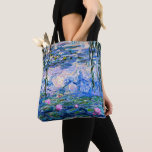 Tote Bag Monet - Lys d'eau, 1919, rose<br><div class="desc">Claude Monet 1919 peinture,  Water LIlies (rose),  sac fourre-tout.</div>