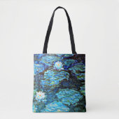 Tote Bag Monet - Lys d'eau (bleu) (Devant)