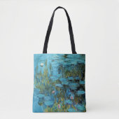 Tote Bag Monet - Lys d'Eau, Turquoise, (Devant)